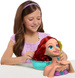 Lalka Duża Głowa do czesania i stylizacji włosów Deluxe Księżniczka Disney Ariel Arielka Mała Syrenka +akcesoria