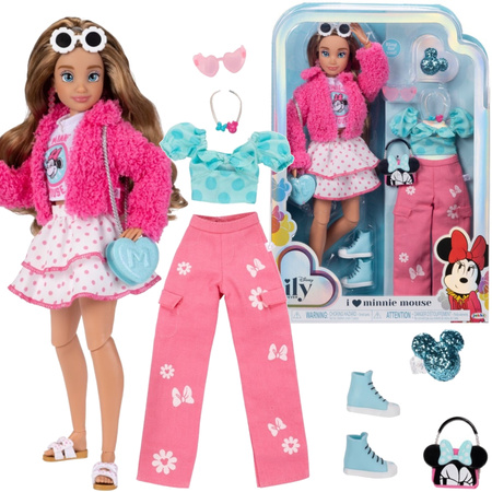 Disney ILY 4ever modna lalka z motywem Myszki Minnie i zestawem akcesoriów 30 cm