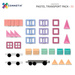 CONNETIX Pastel Transport Pack Kreatywne klocki magnetyczne 50 elementów