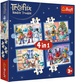 Trefl Puzzle 4w1 U Treflików pada śnieg Układanki dla Najmłodszych 3+