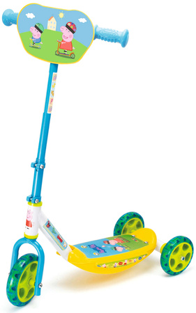 Hulajnoga trójkołowa Świnka Peppa ciche koła i regulowana kierownica