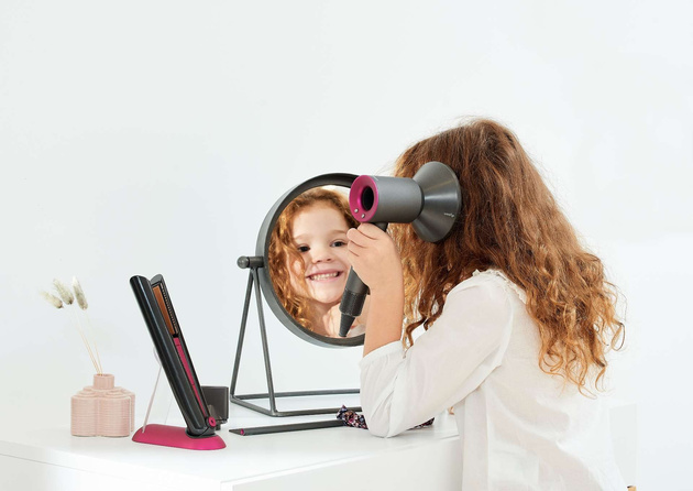 Dyson Zestaw do stylizacji włosów z suszarką i prostownicą 6 el.+Kraina Lodu Głowa do czesania i stylizacji włosów Elsa