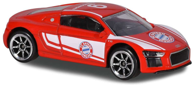 Duży Zestaw Wielki Garaż Tor zjazdowy z windą centrum samochodowe + 5 autek + GRATIS Majorette Samochodzik FC Bayern Munchen