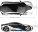 Zdalnie sterowane auto BMW i8 pojazd sportowy RC 6+ 1:24