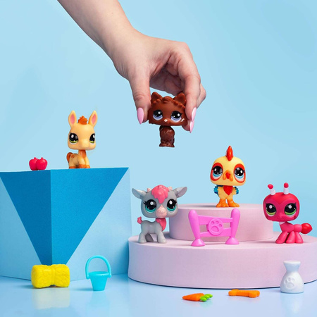 Zestaw Littlest Pet Shop Farm Besties figurki + akcesoria