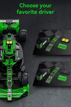 Klocki konstrukcyjne CaDA Auto sportowe wyścigowe F1 Kick Sauber 314 elementów C55032W