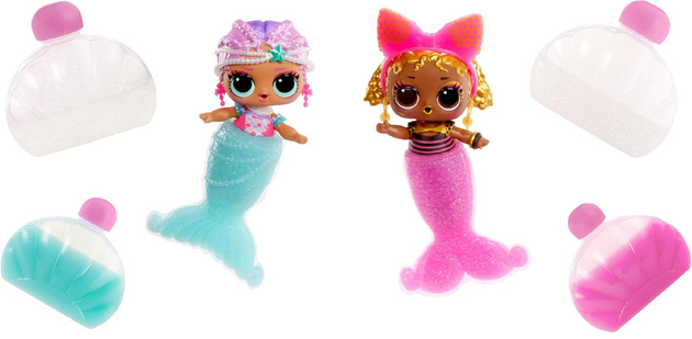 L.O.L. Surprise Mały Zestaw błękitna kula Mermaids laleczka + 8 Niespodzianek