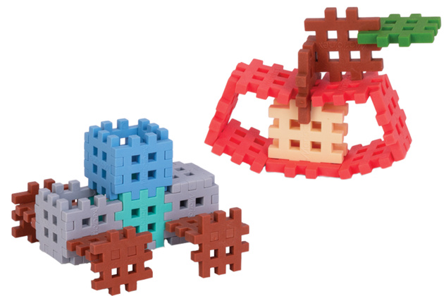 Klocki konstrukcyjne Mini Waffle 70 elementów w pastelowych kolorach Marioinex