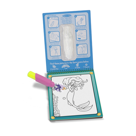 Wodna Kolorowanka Malowanka Książeczka Syrenka Baśnie Melissa Doug Dla Dzieci 3+