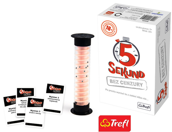 Gra 5 sekund Bez cenzury dla dorosłych Trefl towarzyska imprezowa