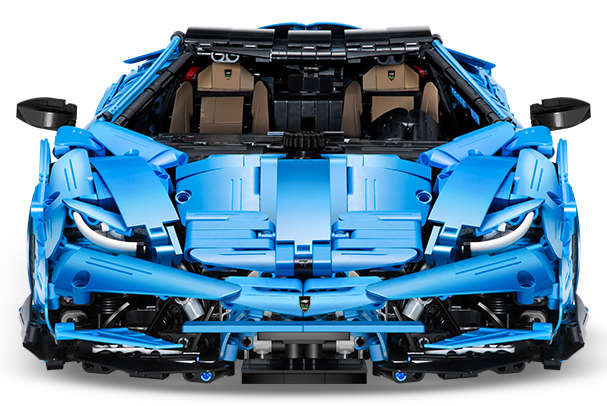 Klocki konstrukcyjne CaDA Master Duże Auto Sportowe 59 cm Super Car Niebieski Samochód 3842 elementów