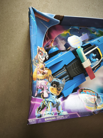 OUTLET Psi Patrol Pojazd Radiowóz Transformujący Kosmiczny Figurka Chase Deluxe 2w1 Wielki Film USZKODZONE OPAKOWANIE