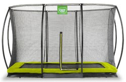 Trampolina ogrodowa z siatką zabezpieczającą Sillhouette 214x305 cm zielona