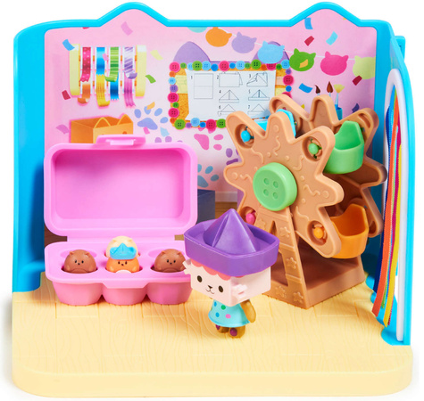 Koci Domek Gabi mały zestaw Ulica figurka Kocifura oraz kolorowa Karuzela figurka Tekturzątko + akcesoria i niespodzianki