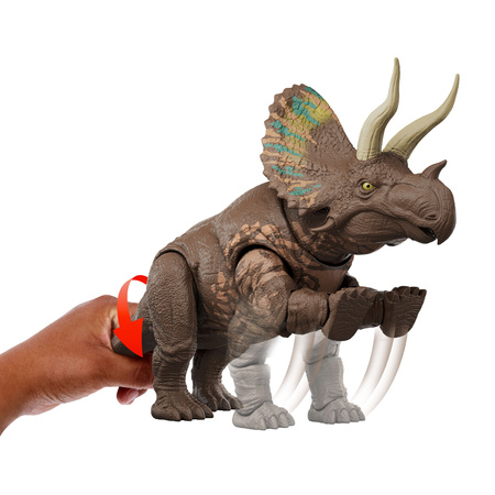 Figurka Dinozaur Eotriceratops Jurassic World Rebirth Gigantic Thrashers 32 cm
