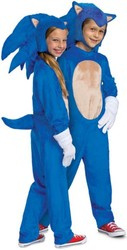 Strój karnawałowy Sonic dla chłopca dziewczynki Jeż Kostium Przebranie 127-136 cm (7-8 lat)