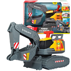Pojazd Budowlany Koparka Volvo Power Excavator Pojazd Dźwięk Światło