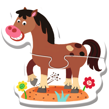 Puzzle 4w1 Farma Moje pierwsze puzzle Zwierzęta na farmie Trefl