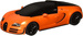 Zdalnie sterowane auto Bugatti Veyron 16.4 Grand Sport Vitesse RC pomarańczowy pojazd sportowy 1:18 Rastar