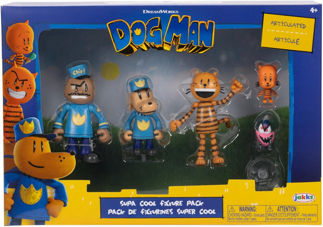 Dog Man Zestaw 5 Figurek kolekcjonerskich 3-8 cm Figurka z Bajki