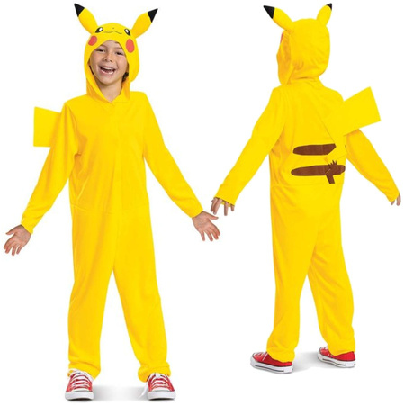 Strój karnawałowy Pokemon Pikachu kostium żółte przebranie Kigurumi 109-126 cm (4-6 lat)