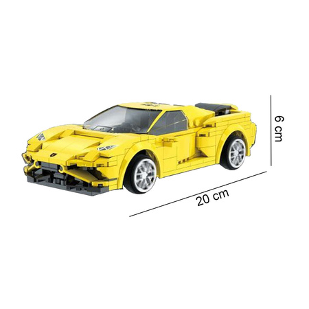 Klocki CaDA Pojazd zdalnie sterowany Auto wyścigowe EVO Race Car + wytrzymały Lotus Evija RC Dual Mode 597 el.