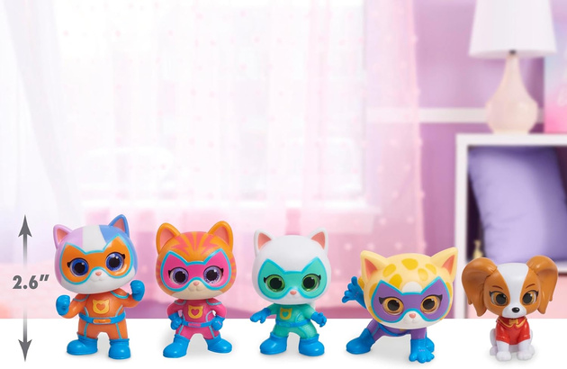 Disney Junior Superkoty Super Kitties zestaw 5 figurek Ekipa kotki