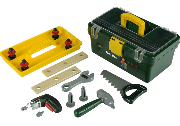 Duża Walizka Narzędzia Majsterkowicza Z Wiertarką Bosch Dla Dzieci Klein