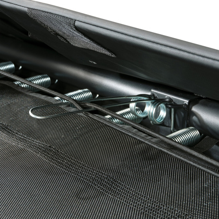 Trampolina ogrodowa ziemna sportowa EXIT InTerra 244 x 366 cm czarna