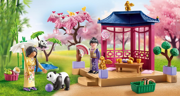 Playmobil Azjatycki ogród z pandami 111 elementów promo pack