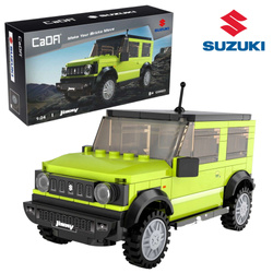 Klocki konstrukcyjne CaDA Samochód terenowy Zielone Auto Pojazd Suzuki Jimny Terenówka 192 elementy