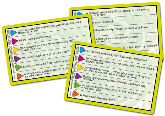Gra Trivial Pursuit Rick & Morty karty quiz 600 pytań