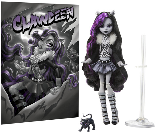 Lalka Monster High Clawdeen Wolf Reel Drama 26 cm + akcesoria