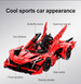 Klocki konstrukcyjne CaDA Duży samochód sportowy 47 cm auto APE Supercar 1823 elementy