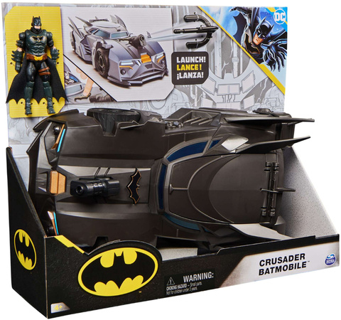 DC Comics Zestaw figurka Batman lalka 10 cm + Batmobile akcesoria