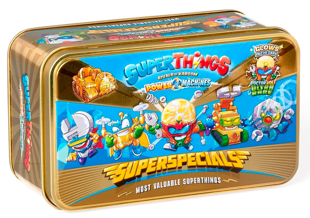SuperThings Superspecials ekskluzywny zestaw złota puszka 9 figurek