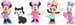 Zestaw Minifigurek Disney Junior Minnie Mouse 5 figurek kolekcjonerskich