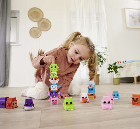 Bloxies 2 figurki kostki zwierzątek z ruchomymi elementami pojedynczy element seria 1