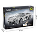 OUTLET Klocki konstrukcyjne CaDA Samochód zdalnie sterowany wytrzymały Pojazd Auto 20 cm szary Lotus Evija RC Dual Mode 308 elementów USZKODZONE OPAKOWANIE