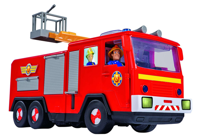 Strażak Sam Wóz strażacki Jupiter z drabiną + 2 figurki św/dź