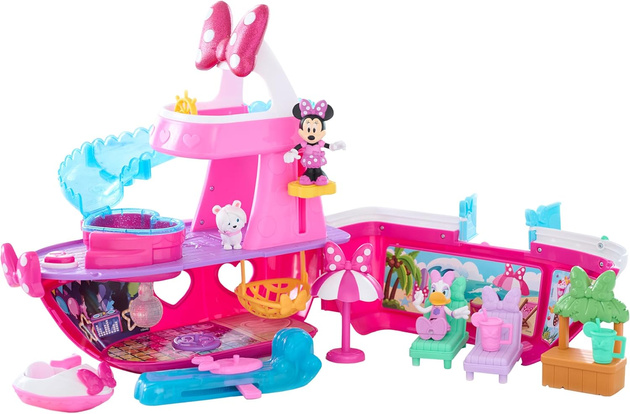 Myszka Minnie Disney Junior Statek Yacht Bowdazzling Yacht Playset 14 elementów