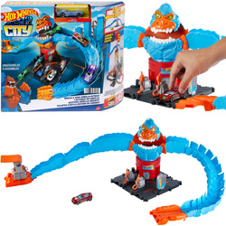 Hot Wheels City zestaw Pułapka Goryla + pojazd