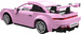 Klocki Konstrukcyjne CaDA Auto Sportowe różowy samochód Wyścigowy Legand Sports Cars RS Wyścigówka 280 elementów RC Dual Mode