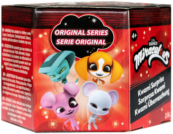 Zestaw Miraculous Biedronka i Czarny Kot Kwami Suprise Box Figurka Niespodzianka