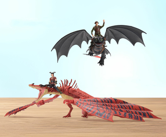Jak Wytresować Smoka Zestaw smoków i figurek How to Train Dragon 7 elementów Dragon Volcano Island