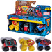 Monster Jam zestaw 3 auta Mini Jams Marvel Iron Man Venom Spiderman