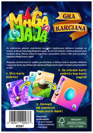 Magajaja Towarzyska Rodzinna Gra karciana magiczne jajka 6+