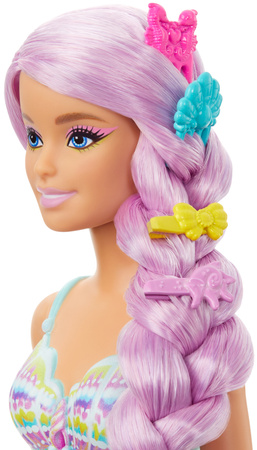 Lalka Barbie Syrenka z różowym ogonem i akcesoriami