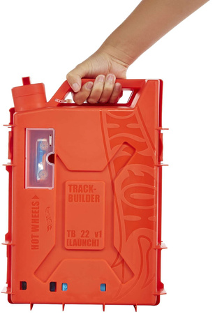 Hot Wheels zestaw Kanister Kaskaderskie Pudełko + samochodzik