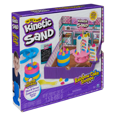 Kinetic Sand Piasek kinetyczny Rainbow Cake Shoppe Zestaw Ciastkarnia Cukiernia Torty Ciasta + akcesoria